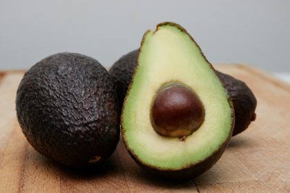 Halved avocado