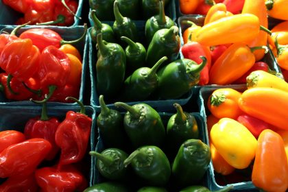 peppers at farmers market